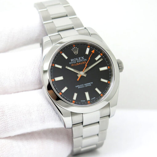 Rolex 116400 Milgauss with Black Dial