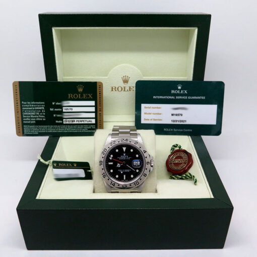 Rolex 16570 Explorer II with Black Dial and 3186 Movement - Image 2
