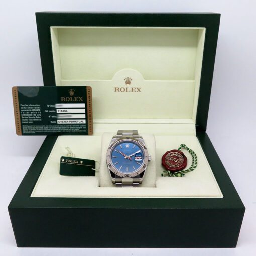 Rolex 116264 Datejust Turn-O-Graph with Blue Dial on Oyster - Image 2