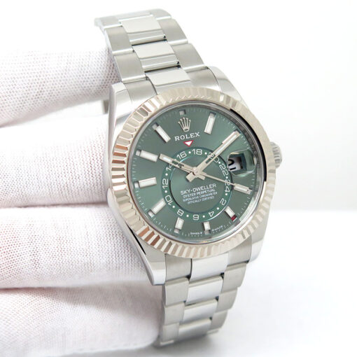 Rolex 336934 Skydweller with Mint Green Dial on Oyster
