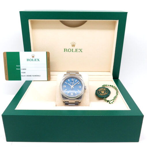 Rolex 116000 Oyster Perpetual with Blue Dial - Image 2