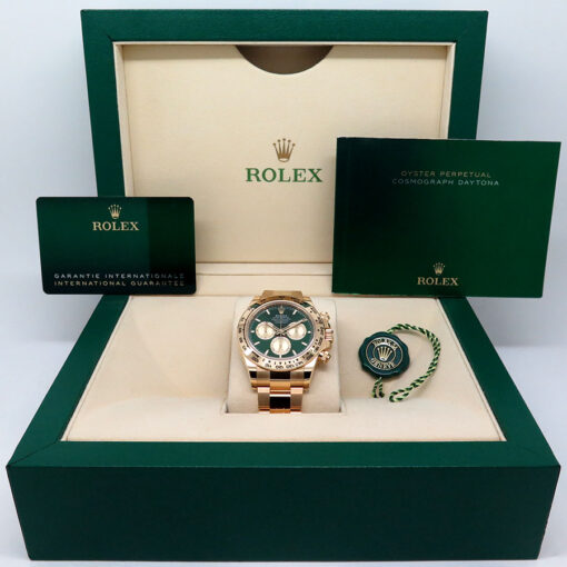 Rolex 126508 Cosmograph Daytona 18K Yellow Gold with Green and Gold Dial (New Model) - Image 2