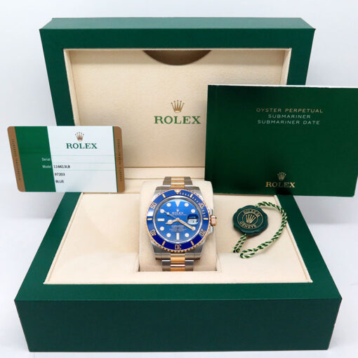 Rolex 116613LB Submariner 18K/SS Blue Dial - Image 2