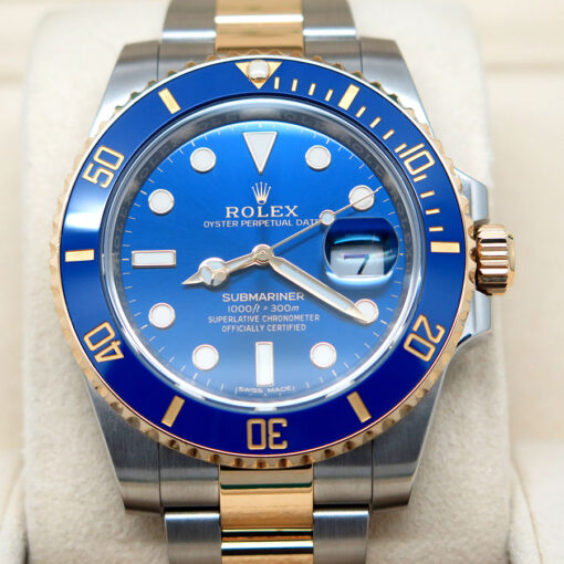 Rolex 116613LB Submariner 18K/SS Blue Dial - Image 3