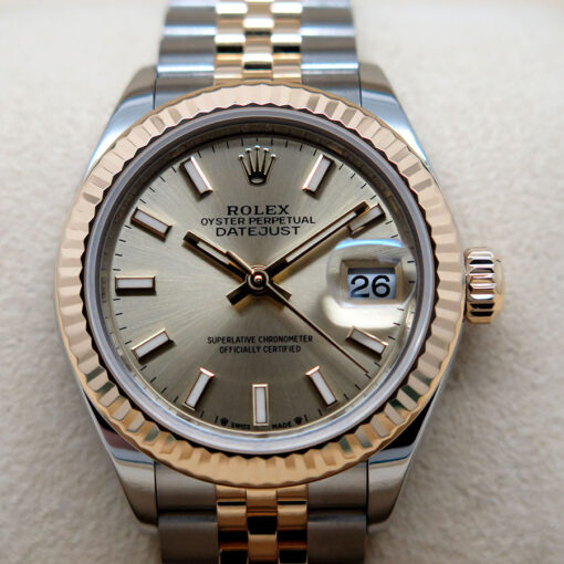 Rolex 279173 Datejust 18K/SS with Champagne Stick Dial on Jubilee - Image 3