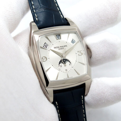 Patek Philippe 5135G Gondolo Calendario 18K White Gold with Silver Dial