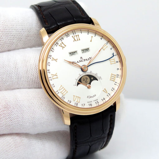 Blancpain Villeret Quantième Complete Calendar 18K Rose Gold