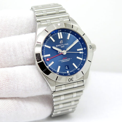 Breitling A32398 Chronomat Automatic 40mm GMT with Blue Dial