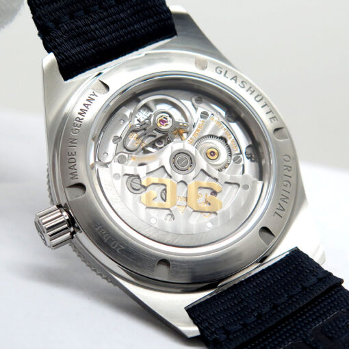 Glashutte SeaQ Original Automatic with Blue Dial on Strap - Image 4