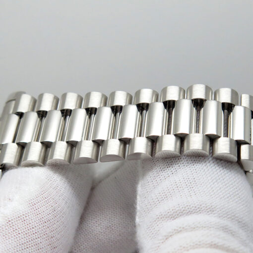 Rolex 218206 Day Date II Platinum with Ice Blue Concentric Roman Dial - Image 8