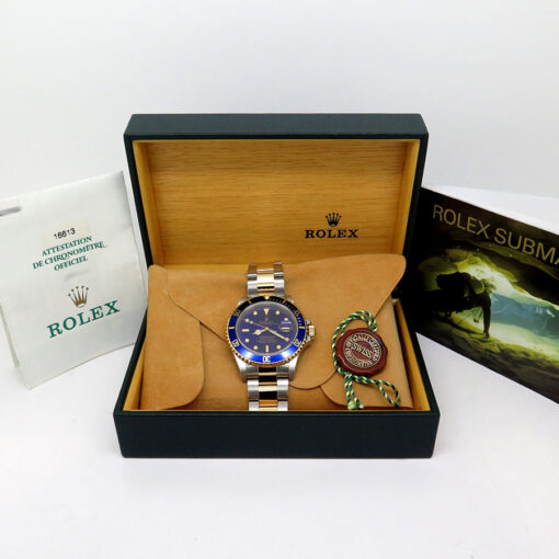Rolex 16613LB Submariner 18K/SS with Blue Dial - Image 2