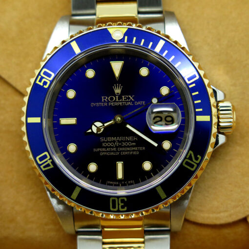 Rolex 16613LB Submariner 18K/SS with Blue Dial - Image 3