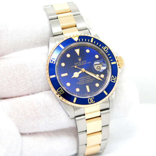 Rolex 16613LB Submariner 18K/SS with Blue Dial