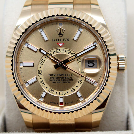 Rolex 336938 Skydweller 18K Yellow Gold with Champagne Dial on Oyster - Image 3