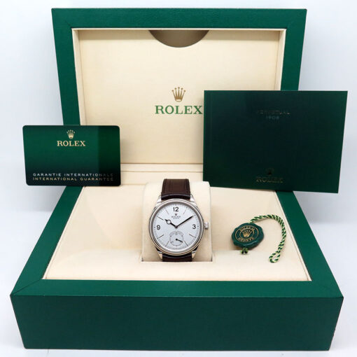 Rolex 52509 Perpetual 1908 with White Dial 18K White Gold - Image 2