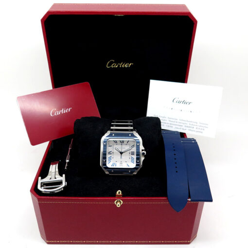 Cartier WSSA0047 Santos de Cartier Large Blue PVD - Image 2