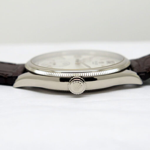 Rolex 52509 Perpetual 1908 with White Dial 18K White Gold - Image 5