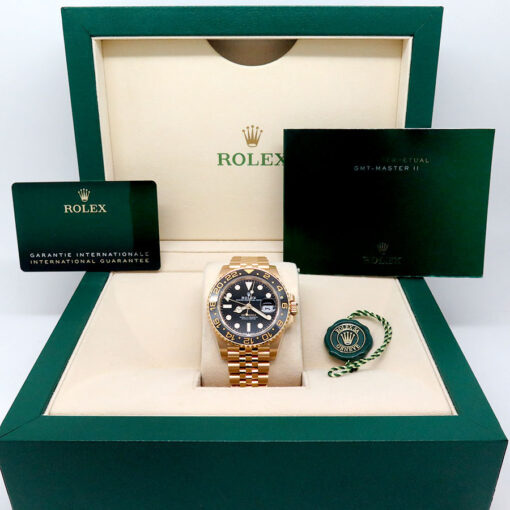 Rolex 126718GRNR GMT Master II 18K Yellow Gold on Jubilee - Image 2