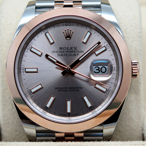 Rolex 126301 Datejust 41 18K/SS with Sundust Stick Dial on Oyster - Image 3