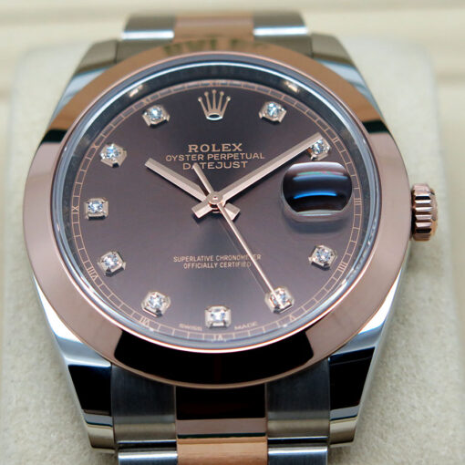 Rolex 126301 Datejust 41 18K/SS with Chocolate Diamond Dial on Oyster - Image 3