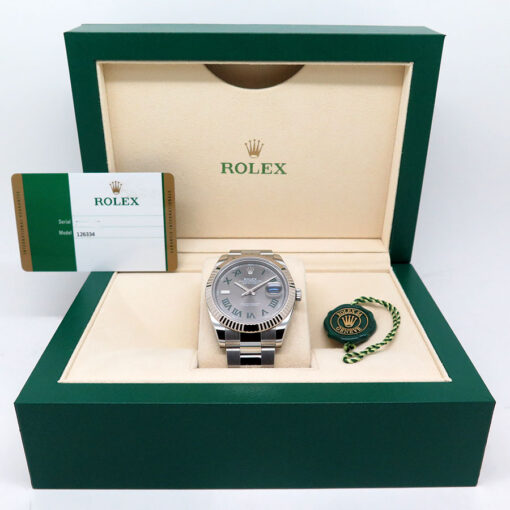 Rolex 126334 Datejust 41 with Slate Roman Dial on Oyster - Image 2