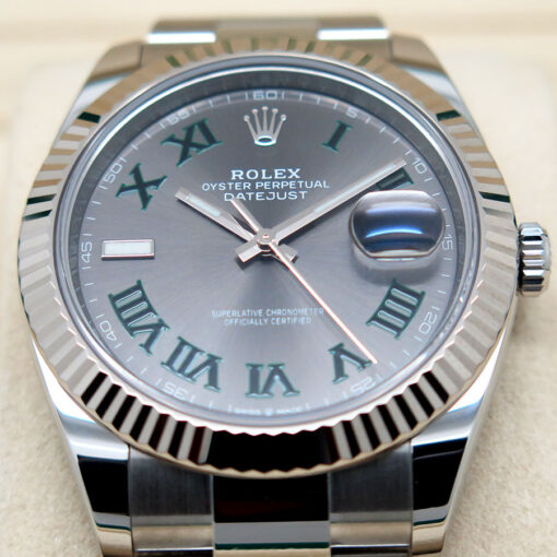 Rolex 126334 Datejust 41 with Slate Roman Dial on Oyster - Image 3