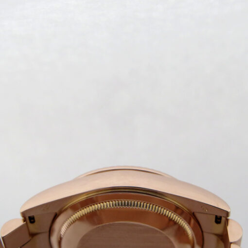 Rolex 118235F Day Date 18K Rose Gold with Bronze Wavy Arabic Dial - Image 5