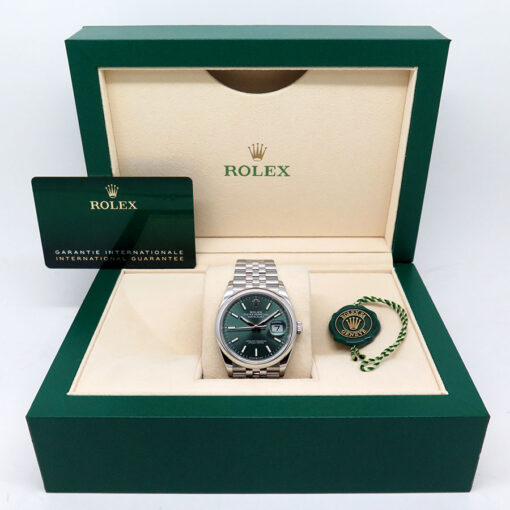 Rolex 126200 Datejust with Mint Green Dial on Jubilee - Image 2