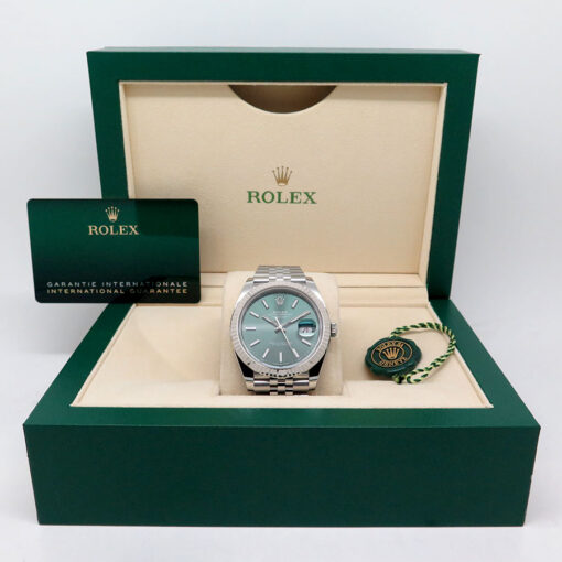 Rolex 126334 Datejust 41 with Mint Green Dial on Jubilee - Image 2