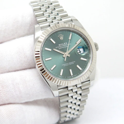 Rolex 126334 Datejust 41 with Mint Green Dial on Jubilee