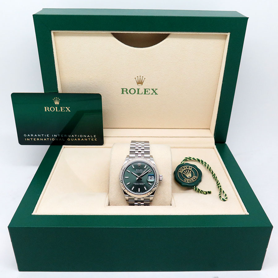 Rolex 278274 Datejust with Mint Green Dial on Jubilee - Image 2