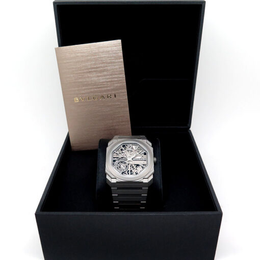 Alternative view of Bulgari 103610 Octo Finissimo Skeleton 8 Days Titanium