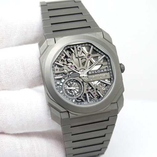 Bulgari 103610 Octo Finissimo Skeleton 8 Days Titanium