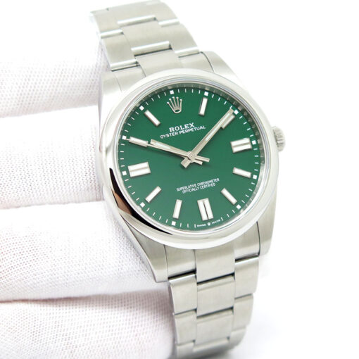 Rolex 124300 Oyster Perpetual 41 with Green Dial