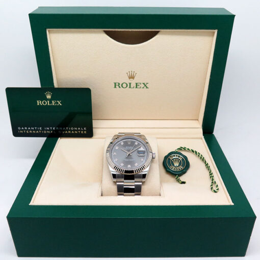 Rolex 126334 Datejust 41 with Slate Diamond Dial on Oyster - Image 2