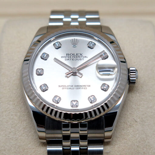 Rolex 178274 Datejust with Silver Diamond Dial on Jubilee - Image 3