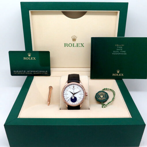 Rolex 50535 Cellini Moonphase 18K Rose Gold - Image 2
