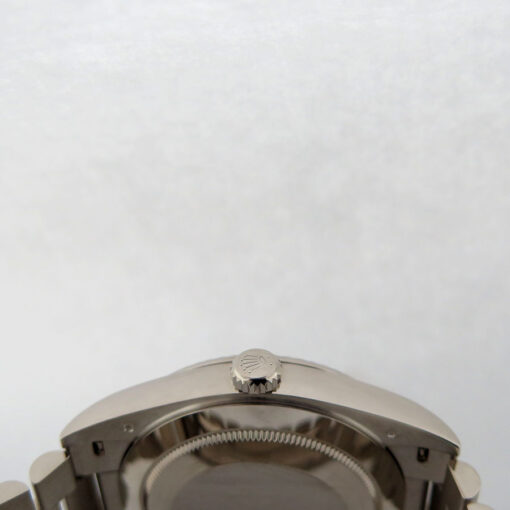 Rolex 228239 Day Date 18K White Gold with Olive Green Roman Dial - Image 4