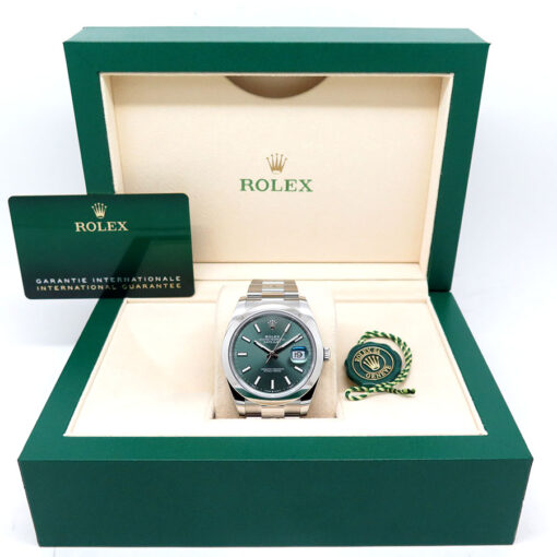 Rolex 126300 Datejust 41 with Mint Green Dial on Oyster - Image 2