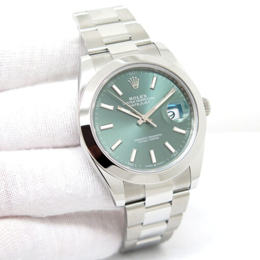 Rolex 126300 Datejust 41 with Mint Green Dial on Oyster