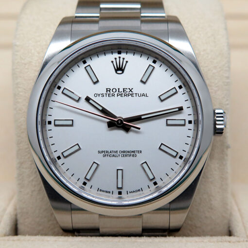 Rolex 114300 Oyster Perpetual with White Dial - Image 3