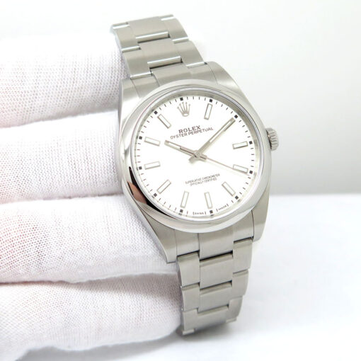 Rolex 114300 Oyster Perpetual with White Dial