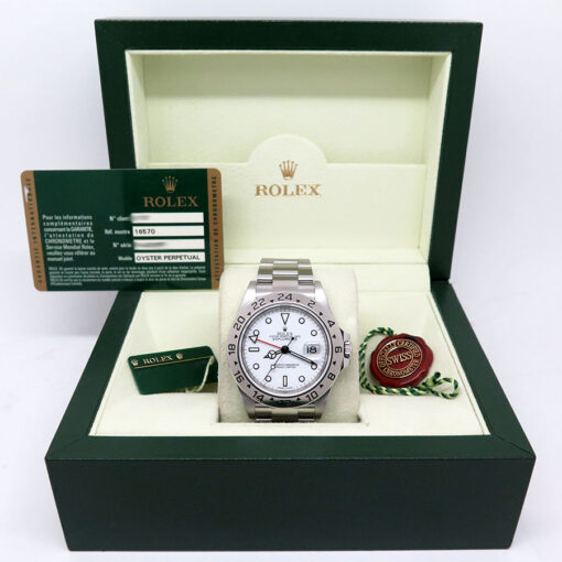 Rolex 16570 Explorer II with White Dial and 3186 Movement - Image 2