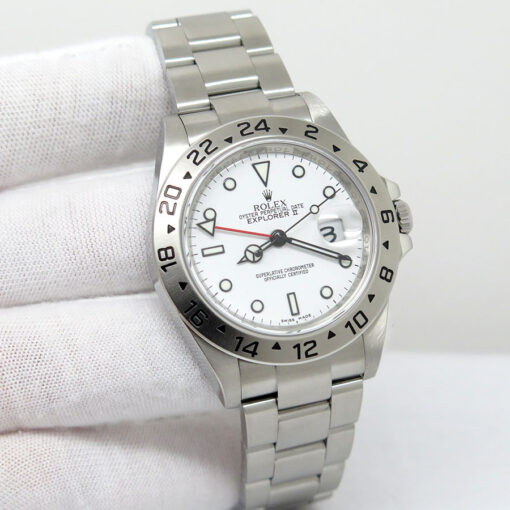 Rolex 16570 Explorer II with White Dial and 3186 Movement
