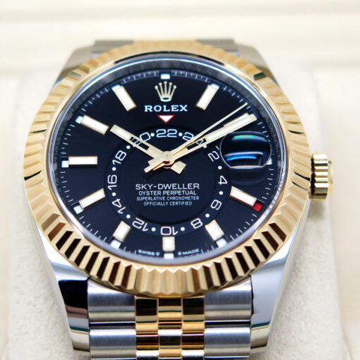 Rolex 336933 Skydweller 18K/SS with Black Dial on Jubilee - Image 3