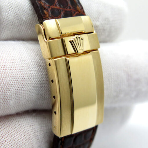 Rolex 116518 Cosmograph Daytona 18K Yellow Gold with Black Mother of Pearl Roman Dial - Image 9
