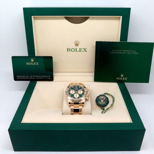 Rolex 126508 Cosmograph Daytona 18K Yellow Gold with Green and Gold Dial (New Model) - Image 2