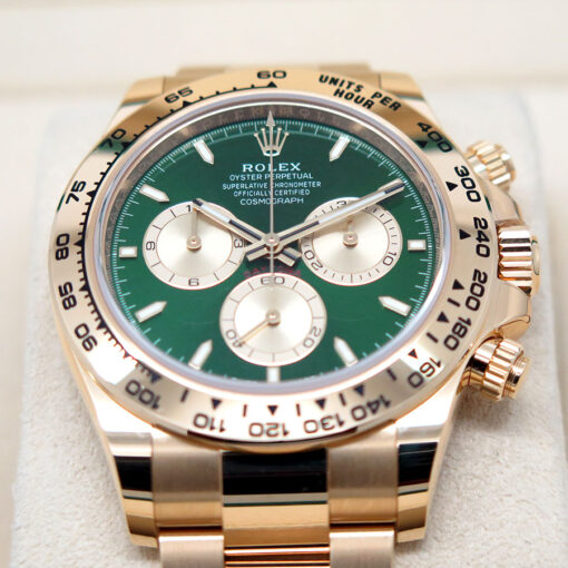 Rolex 126508 Cosmograph Daytona 18K Yellow Gold with Green and Gold Dial (New Model) - Image 3