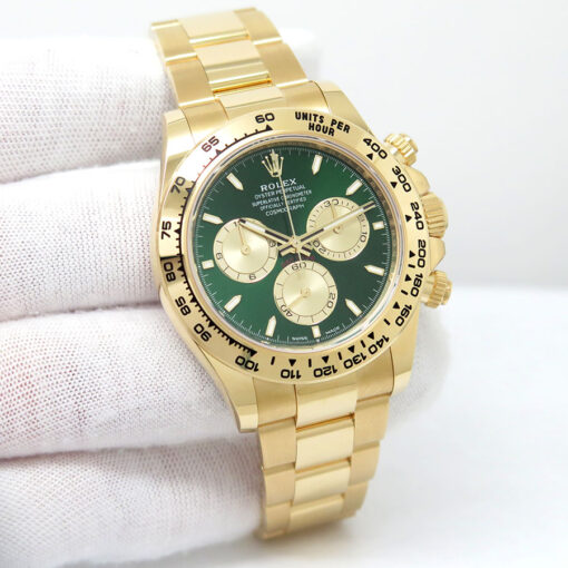 Rolex 126508 Cosmograph Daytona 18K Yellow Gold with Green and