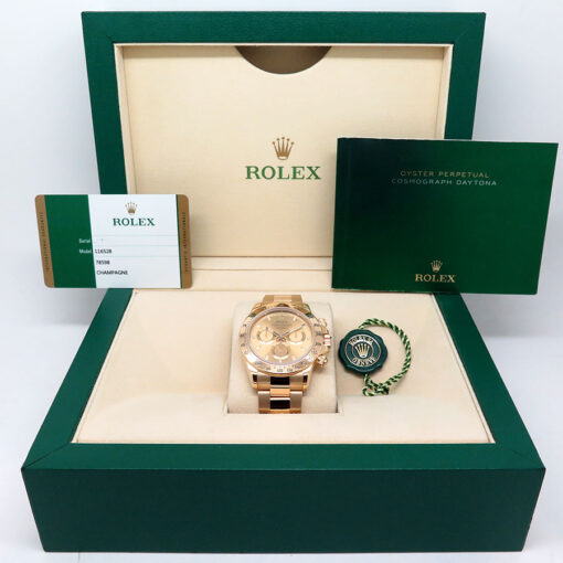 Rolex 116528 Cosmograph Daytona 18K Yellow Gold with Champagne Dial - Image 2
